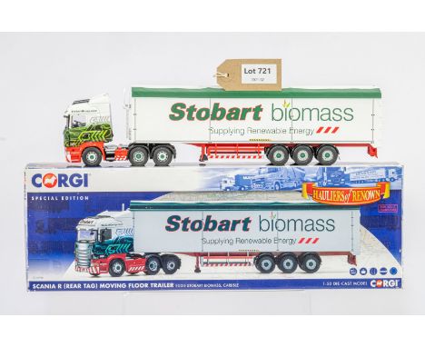 Manufacturer  - Corgi | Description - Scania R Moving Floor Trailer - Eddie Stobart Biomass | Stock Code - CC13756 | Notes - 