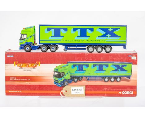 Manufacturer  - Corgi | Description - Renault Premium Box Trailer - TTX | Stock Code - CC12112 | Notes - | Scale - 1:50 | Cer