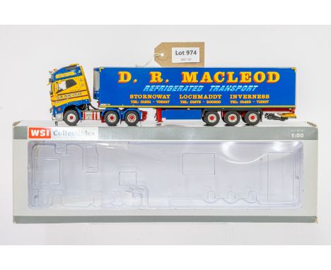 Manufacturer  - WSI | Description - Volvo FH4 Globetrotter XL 6x2 &amp; 3 axle refrigerated trailer D R MacLeod | Stock Code 