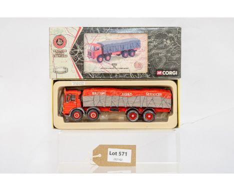 Manufacturer  - Corgi | Description - AEC MKV 8 Wheel Platform Lorry - BRS | Stock Code - 26402 | Notes - | Scale - 1:50 | Ce