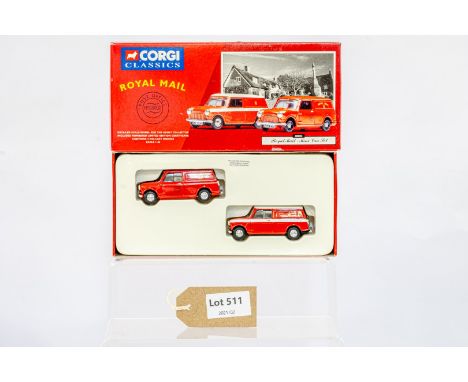 Manufacturer  - Corgi | Description - Mini Van Set - Royal Mail | Stock Code - 08002 | Notes - None| Scale - 1:43 | Certifica