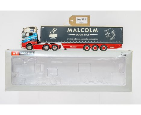 Manufacturer  - WSI | Description - Volvo FH4 Globetrotter XL 6x2 Twin Steer and Curtainside Trailer Malcolm Group | Stock Co