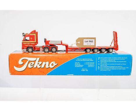 Manufacturer  - Tekno | Description - Scania 3-Series Low Loader Trailer - Sandy Kydd | Stock Code - 58786 | Notes - | Scale 