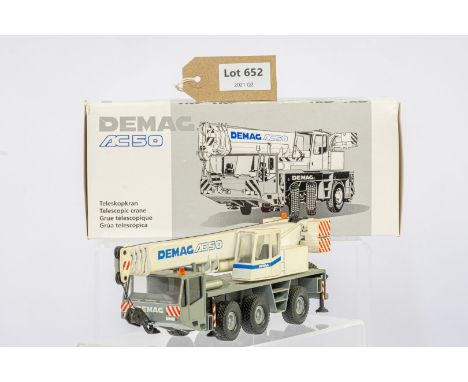 Manufacturer  - Conrad  | Description - DeMag AC50 Mobile Crane | Stock Code - 2086 | Notes - | Scale - 1:50 | Certificate - 