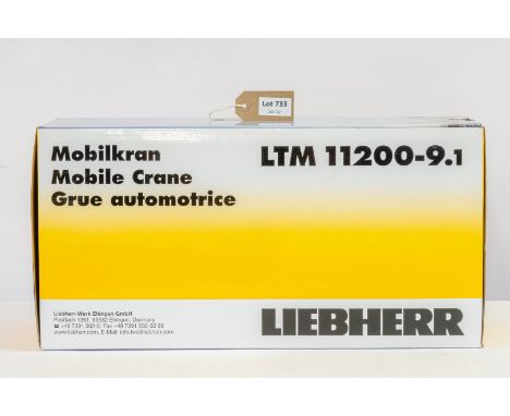 Manufacturer  - NZG | Description - Leibherr LTM 11200-9.1 Transbiaga Crane Blue | Stock Code - 732-16 | Notes - | Scale - 1: