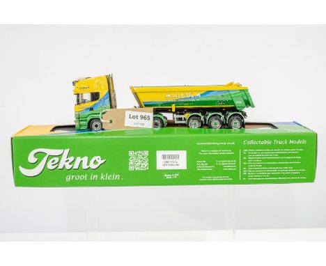 Manufacturer  - Tekno | Description - Scania R580 &amp; Tipper Trailer - Malcolm | Stock Code - 65186 | Notes - | Scale - 1:5