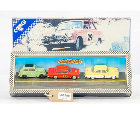 Manufacturer  - Corgi | Description - Rallying With Ford 3 Car Set | Stock Code - D16/1 | Notes - | Scale - 1:43 | Certificat