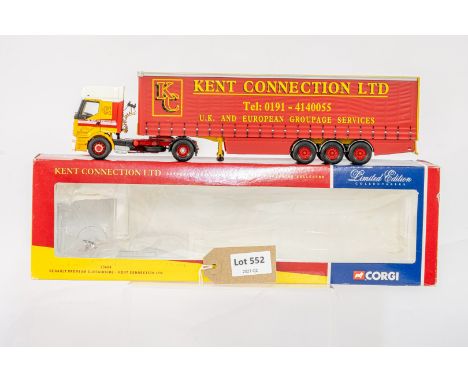 Manufacturer  - Corgi | Description - Renault Premium Curtainside - Kent Connection LTD | Stock Code - 75604 | Notes - | Scal