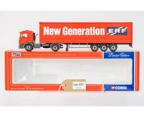 Manufacturer  - Corgi | Description - ERF ECS Curtainside - ERF The New Generation | Stock Code - CC12701 | Notes - | Scale -