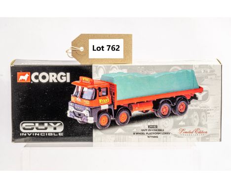 Manufacturer  - Corgi | Description - Guy Invincible 8 Wheel Platform Lorry - Wynns | Stock Code - 29102 | Notes - None| Scal