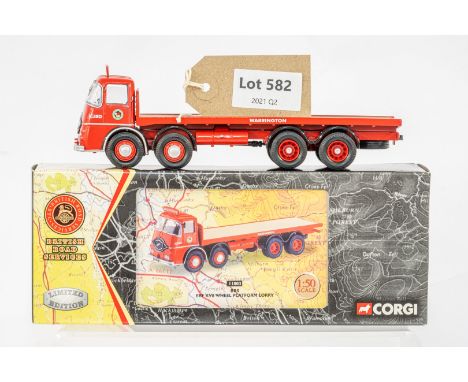 Manufacturer  - Corgi | Description - ERF KV8 Wheel Platform Lorry - BRS | Stock Code - 11803 | Notes - | Scale - 1:50 | Cert