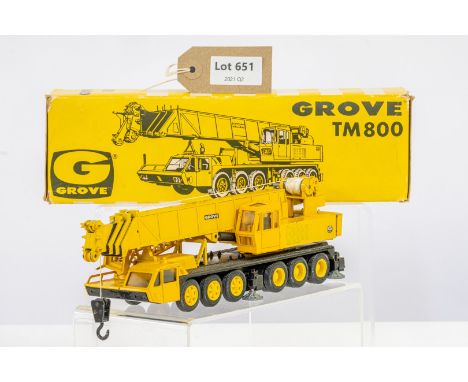 Manufacturer  - NZG | Description - Grove TM800 Mobile Crane | Stock Code - 136 | Notes - | Scale - 1:50 | Certificate - No