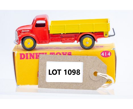 Manufacturer  - Dinky | Description - Rear Tipping Wagon | Stock Code - 414 | Notes - Code 3 &amp; Reproduction Box| Scale - 