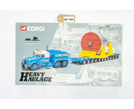Manufacturer  - Corgi | Description - Scammell Contractor with Nicolas Bogie Trailer &amp; Steam Turbine Load - Econofreight 