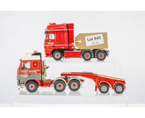 Manufacturer  - n/a | Description - Corgi Volvo FH16 Chris Bennett &amp; 4x2 Dolly, WSI DAF XF Nooteboom 6x2 | Stock Code - n