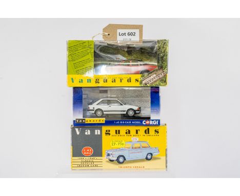 Manufacturer  - Vanguards | Description - Ford Granada 3.0 Ghia Sebring Red / Triumph Herald / Ford Escort Mk3 RS1600i - Diam