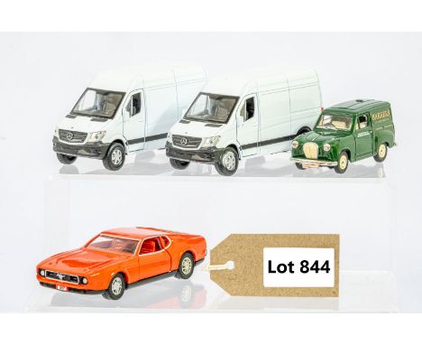 Manufacturer  - N/A | Description - 4 x Assorted Loose Car Models | Stock Code - N/A | Notes - None| Scale - 1:43 | Certifica