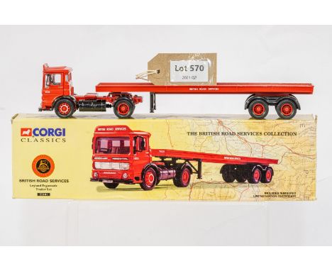 Manufacturer  - Corgi | Description - Leyland Ergomatic Trailer Set - British Road Services | Stock Code - 22101 | Notes - | 