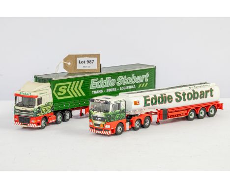 Manufacturer  - Corgi | Description - 2 x Assorted Loose Corgi Eddie Stobart | Stock Code - ? | Notes - No boxes| Scale - 1:5