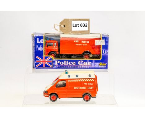 Manufacturer  - N/A | Description - 2 x Assorted Firebrigade Support Vehicles | Stock Code - N/A | Notes - None| Scale - 1:43