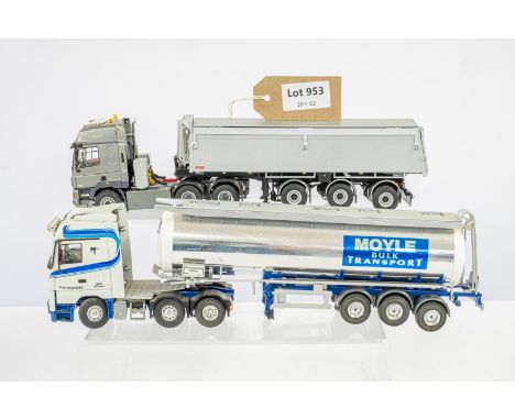 Manufacturer  - ? | Description - 2 Assorted Trucks &amp; Trailers Mercedes Actros 6x2 &amp; Tanker Trailer Moyle Bulk DAF CF