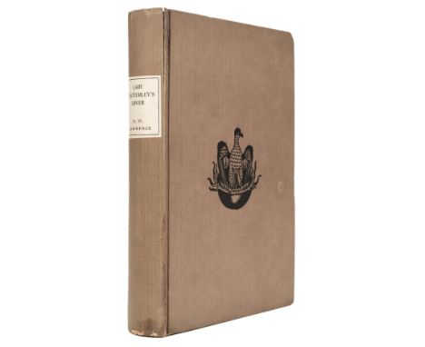 Lawrence (D.H.) Lady Chatterley's Lover, privately printed, [Florence], 1928, original mulberry boards, Lawrence Phoenix devi