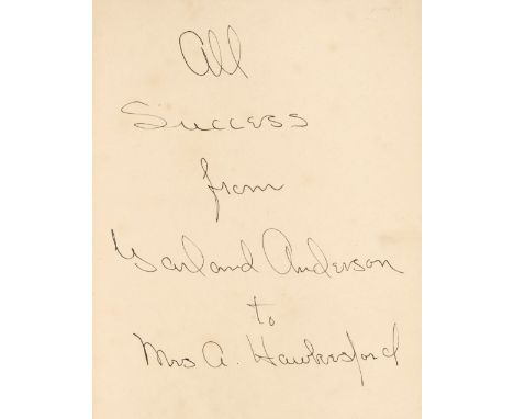 Anderson (Doris Garland). Nigger Lover, 1st edition, London: L. N. Fowler &amp; Co., Ltd., [1938], photographic portrait fron