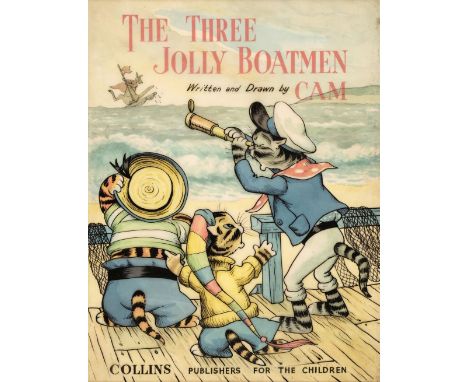 Campbell (Barbara, Mary, 20th Century). The Three Jolly Boatmen, [1953], watercolour, gouache, pencil, pen and ink, 2 on acet