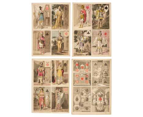 Transformation playing cards. Beatrice, or the Fracas, 1st edition, London: Rudolph Ackermann, [1817], the complete uncut pac