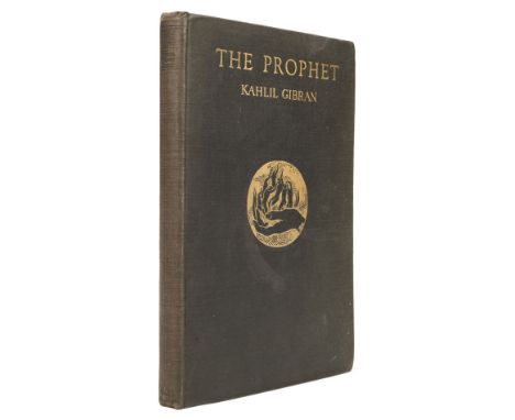 Gibran (Kahlil). The Prophet, 1st edition, New York: Alfred A. Knopf, 1923, frontispiece, 11 monochrome plates after the auth