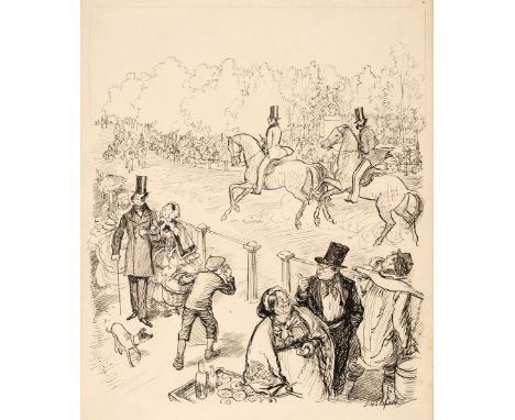 Shepard (Ernest, Howard 1879-1976). 'The Popular Voice', [1943], pen and ink on Whatman board with some highlighting, depicti