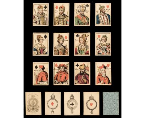 Fuller (S. &amp; J., publishers). Imperial-Royal Playing Cards, circa 1830, the complete deck of 52 stencil coloured wood-eng