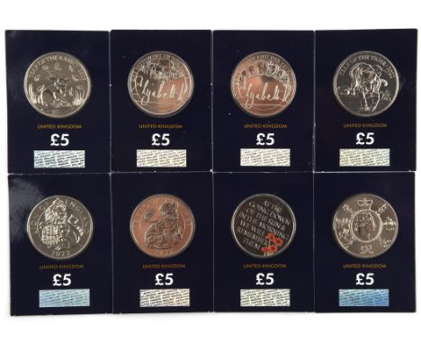 A collection of uncirculated coins and medallions, mostly British with a few Isle of Man, Channel Island and dependency coins