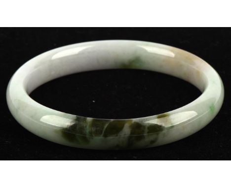 Jade bangle and pendant, the pendant figure, carved as the Venerated, Buddhist Monk Budai, associated with both Chan Buddhism
