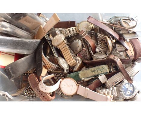A LARGE QUANTITY OF VARIOUS GENTLEMAN'S &amp; LADY'S WRISTWATCHES including Rotary, Sekonda, Swatch and others; and a quantit
