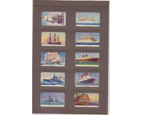 R &amp; J Hill Ltd., Famous Ships (varnished) 1940 set 50/50. Excellent