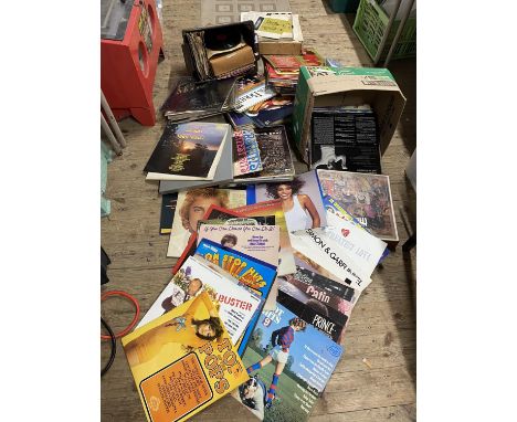 A large job lot of vintage records, shipping unavailable 