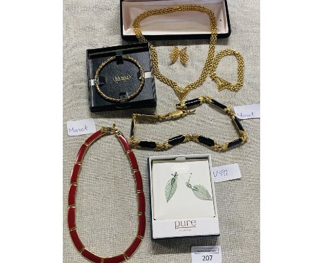 A selection of costume jewellery including Monet etc 