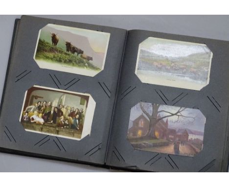 An album of Vintage postcards