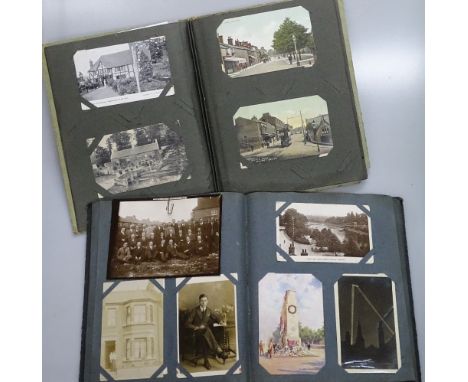 2 albums of Vintage postcards