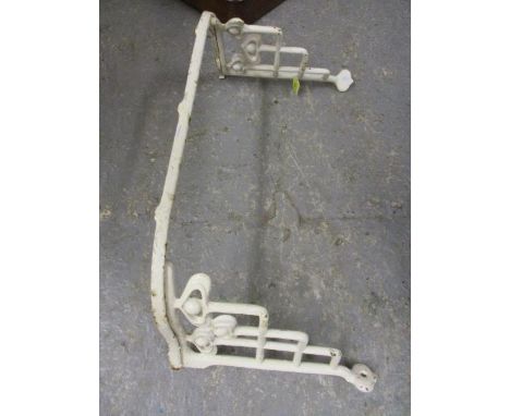 An Art Nouveau wrought metal sink holder 