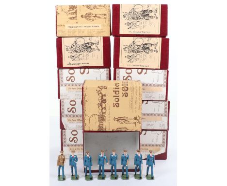John Tunstill's Soldiers Soldiers set 119 WWI British Hospital Patients (two), 11B Army Service Corps marching,  11C Post Off