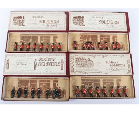John Tunstill's Soldiers Soldiers British Army  Foot Guards sets 7 (two) and 18, Riflemen set 10, Fusiliers sets 9, 12 and 16