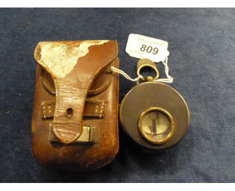 COMPASS IN LEATHER CASE