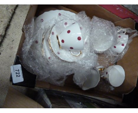 PART ROYAL VALE POLKA DOT TEA SERVICE 