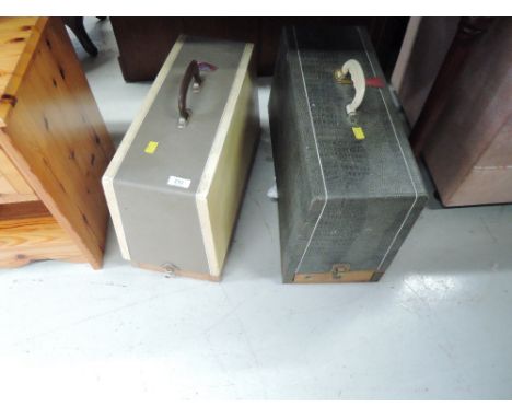 Two vintage sewing machines, Seamstress and Superior