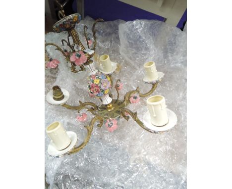 A vintage ceiling light fitting, diameter approx. 50cm