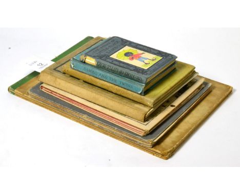A small group of mainly children's and illustrated books including; A Coon Alphabet, E.W. Kemble 1898; Sporting Nonsense Rhym
