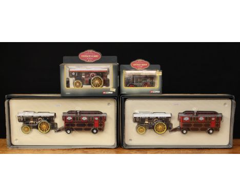 Corgi 1:50 scale Vintage Glory of Steam models, some limited edition examples, comprising 80105 Fowler B6 Showmans locomotive