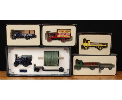 Corgi 1:50 scale Vintage Glory of Steam limited edition models, comprising 80005 Sentinel platform wagon with cement bags, Ce